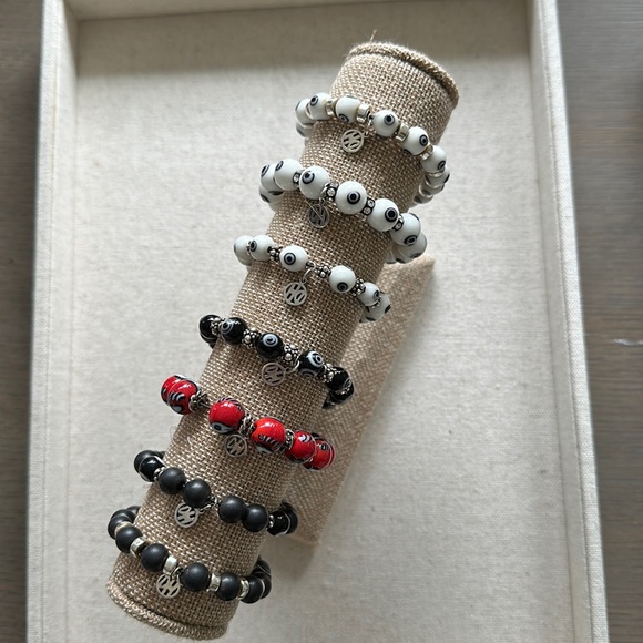 Authentic DAVID HARRIS Evil Eye Bracelets. Misc. Colors.